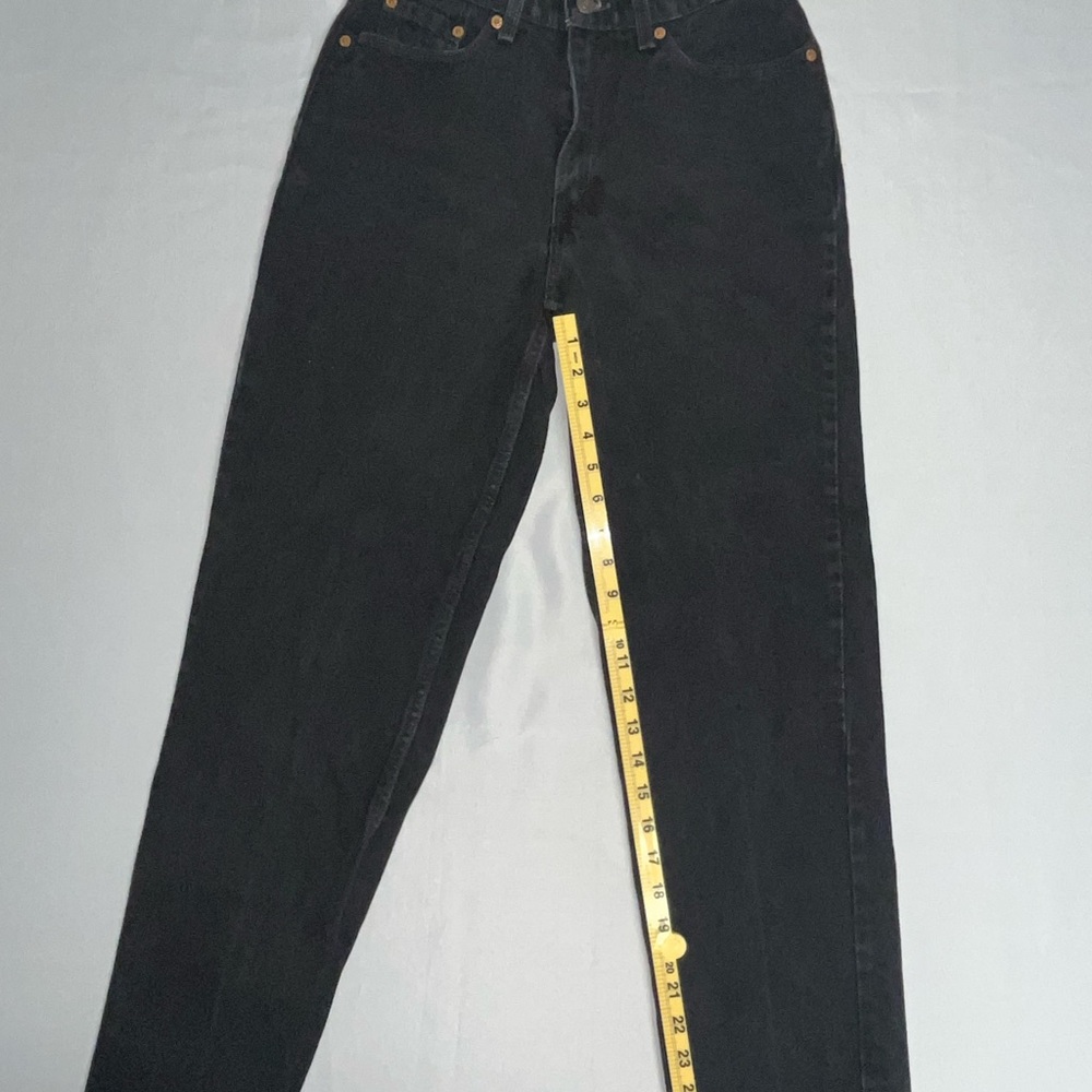 Levi’s 512 Slim Fit 8 Reg Straight Leg Vintage Black Denim Cowgirl Western - Picture 6 of 8